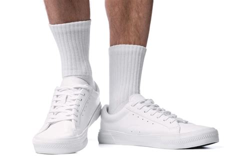 white socks white shoes|socks for white sneakers.